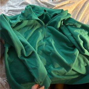 lululemon athletica Green Half-Zip Sweatshirt